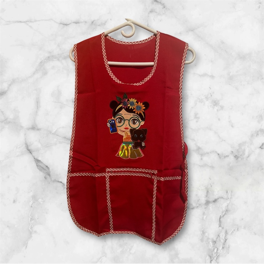 Apron Women Classic Embroidered Mexican Artisan One Size